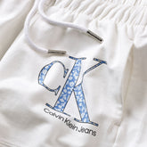 CALVIN KLEIN Girls Monogram Shorts White